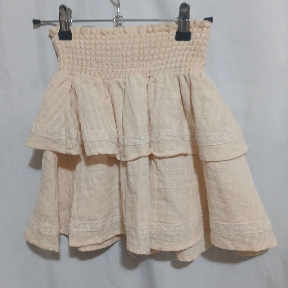 chelsea violet skirt  Girls Size S Pale Yellow Fit And Flare